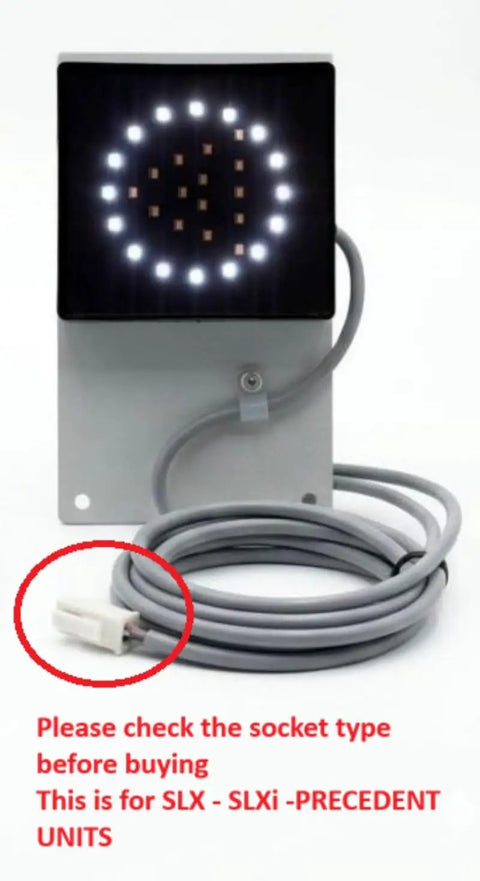 LED Indicator Light Status Display For SLX SLXi Precedent Unit Replacement Part For Truckers And Trailer Pros To Boost Quick Monitoring And Clear Diagnostics, black panel with gray cable and connector