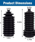 Steering Rack Boots Replacement Kit 5412012 5412013 For Polaris Ranger And RZR UTVs Including 500 570 700 800 900 1000 XP4 1000 From 2012 Through 2022 Beefed Up Fit dimensions