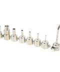 Pro Grade Curved Angle Heat Gun Nozzle Kit 8 pcs stainless steel tips for delicate electronics repair and PCB desoldering