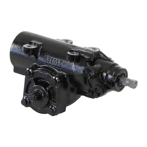 RHD Power Steering Gear Box For Jeep Cherokee XJ And Grumman LLV Postal Vehicle, black metal, premium new gearbox, side view