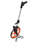 Jiawu Mechanical Measuring Wheel 0-9999.9ft, Hand Surveyor Wheel with Brake & Zero Reset, durable aluminum alloy for measuring distances.