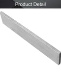 Side view of HSS lathe tool blank, rectangular 6x40x200 mm steel bar for turning.