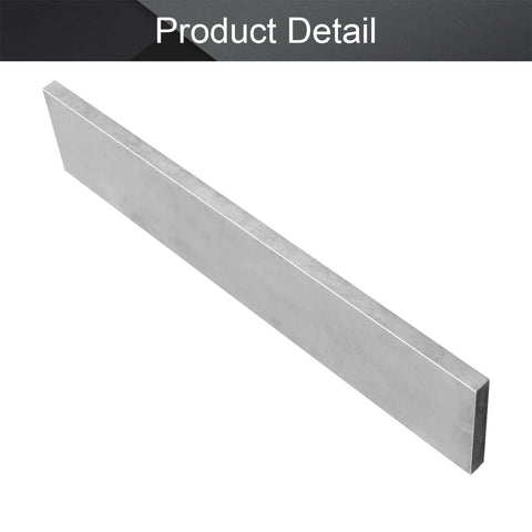 Side view of HSS lathe tool blank, rectangular 6x40x200 mm steel bar for turning.