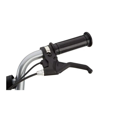 Close-up of riser handlebar with soft grips on Electric Dirt Bike For Kids MX650 Dirt Rocket Off Road Motocross Bike