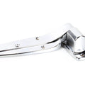 Flush Hinge 1245-000028 Chrome OEM Replacement for Commercial Kitchen Equipment, heavy-duty door hinge easy install, shown flat