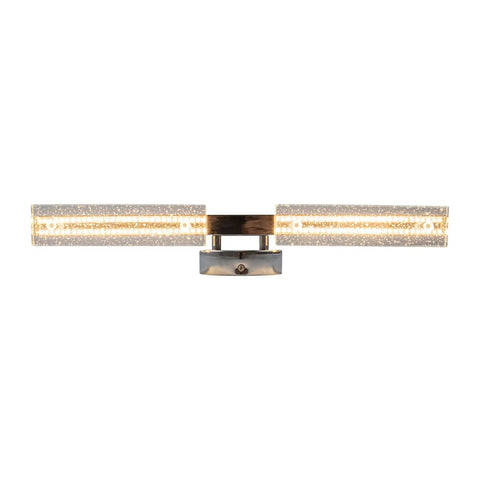 Bano Modern LED Vanity Light Fixture In Chrome Finish For Bathroom Ultra Bright Dimmable Bath Vanity Bar Energy Efficient LED Glow Easy Mount And Sleek Contemporary Design For Master Or Powder Rooms, front view