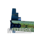 Side view of 2 Bolt Flange Bearing For 1 Inch Shaft Replacement With 3 Inch Center To Center Bolt Pattern Greasable