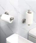 Rustproof Stainless Steel Toilet Paper Holder Wall Mount 6 Inch Roll Holder For Bathroom And Kitchen 2 Pack Brushed Nickel Finish
