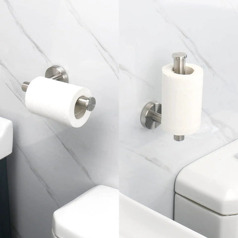 Rustproof Stainless Steel Toilet Paper Holder Wall Mount 6 Inch Roll Holder For Bathroom And Kitchen 2 Pack Brushed Nickel Finish