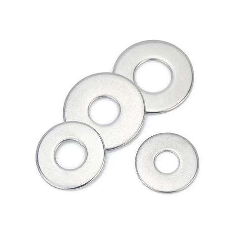 Stainless Steel Flat Washer Set M2.5 to M16 Assortment Kit With Oversize Washers for Equipment Assembly and Mechanical Connections Gap Filling and Precise Fits Built Tough, assorted flat washers