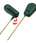 Rugged Metal Rod Soil Tester For Garden And Field All In One Ground Inspector showing 90-degree swivel design and metal rod
