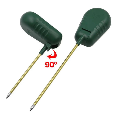 Rugged Metal Rod Soil Tester For Garden And Field All In One Ground Inspector showing 90-degree swivel design and metal rod