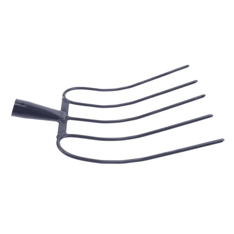 Handheld Manure Fork For Quick Efficient Farm Cleanup And Grass Yard Work No Fuss Multi-Function Iron Pitchfork, dark blue iron head