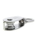 Heavy Duty 304 Stainless Steel Cable Pulley Wheel Set For Lifting M15 Single Rotating Rope Pulley Roller 360 Degree Rotation Includes 2 Pieces Corrosion Resistant Rugged And Easy To Use For Tough Jobs, close-up