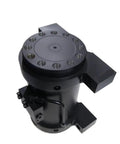 Heavy Duty Helical Slewing Cylinder Rotary Actuator with bolt holes for easy installation and durable black finish.