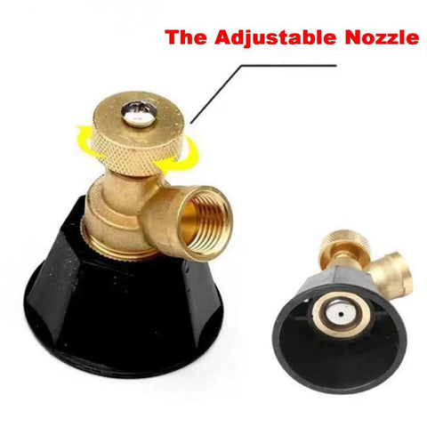 Copper Atomizing Irrigation Nozzle For Spraying And Misting, Pro Grade Adjustable Water Sprayer With 360 Degree Rotating Nozzle and M14x1.5 Thread