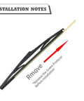 Installation note for Mercedes Benz Rear Wiper Arm Nut Kit With Blade And Tools Replacement For GL Class 2010 To 2016.