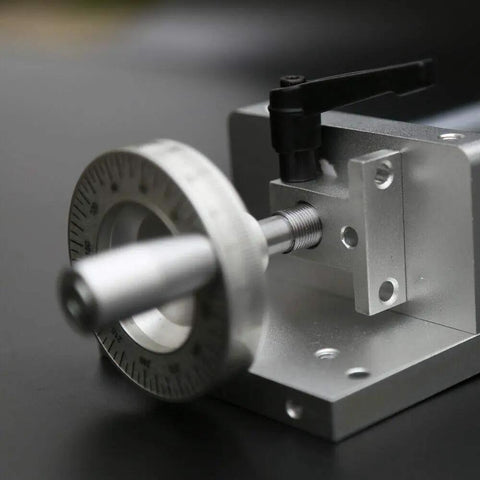 Close-up of 3 Axis Sliding Table For Milling And CNC DIY Projects With 16 Inch Stroke SFU1605 Linear Stage And Ballscrew Actuator Aviation Aluminum 6061