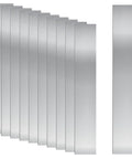 Ten Piece 304 Stainless Steel Shim Stock Kit One Inch By Six Inch By 0.004 Inch Thick For Precision Gaps And Cabinet Adjustments