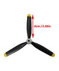High-Performance 3-Blade RC Plane Propeller Set For F4U Corsair 500mm Brushless 4-Channel Airplane Includes Nose Cone And 3 Spare Propellers