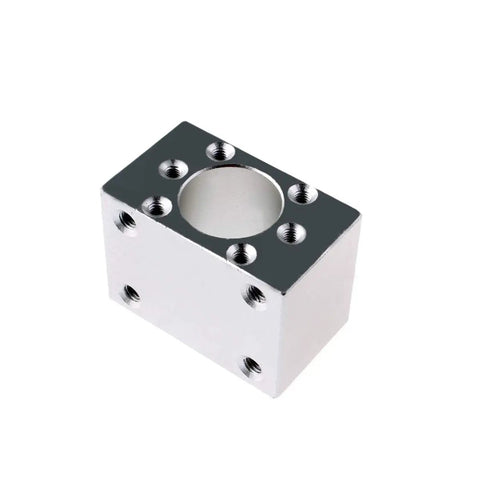 Pro Grade Cnc Linear Guide Rail Kit Sbr12-400 Paired With Sfu1204-400Mm Ball Screw For Solid Cnc Rig Makeover features a polished steel block component.
