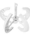 Vertical Axis Wind Turbine Generator Kit 200 Watt 24 Volt showing white, aerodynamic blades designed for off grid power production.