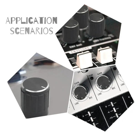 20 Pack High Quality B10K 10K Ohm Knurled Shaft Linear Rotary Potentiometers With Black Knob Kit WH148 application scenarios