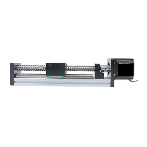 High Precision Linear Rail And Ball Screw Assembly With Stepper Motor on a durable aluminum frame for CNC projects.