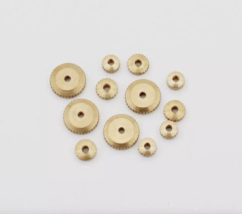Clock Hand Nut Set, Brass Nut Assortment, 12 Pieces With 5mm 6mm And 10mm Diameters for DIY Clock Repairs and Upgrades