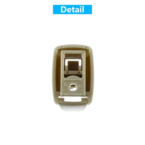 Front view of Chevrolet Beige Sun Visor Clip One Pair For Cruze 2011-2016 and Cruze Limited 2016, Sonic 2012-2020, Replacement 95994975 95994976