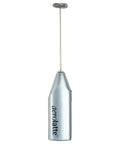 Steam Free Milk Frother That Works Without Electricity Satin Finish 18/8 Stainless Steel Whisk BPA Free Plastic Housing Batteries Included