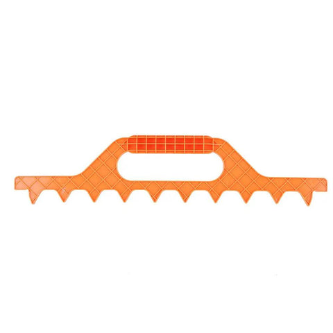 Plastic Frame Spacing Tool For Beekeeping, 1 Pack Beehive Frame Spacer, durable orange accessory with ergonomic handle.