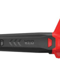 Red 20V Max Cordless Leaf Blower With Battery And Charger, Lightweight Electric Yard Tool, Built In Nozzle Scraper visible