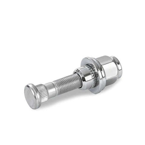M12x1.25 Chrome Wheel Lug Stud Nut Set Four Pieces For Nissan Infiniti Cars Durable 10.9 Steel Heavy Duty Fit