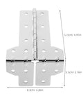 L Shaped Metal Road Case Hinges Two Pack Beefed Up Heavy Duty Corner Wrap Around L Bracket Hinge for Power Tool Box