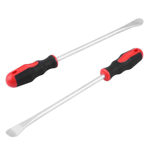 Beefy Heavy Duty Steel Tire Spoon Tool For Cars And Motorcycles, Chrome Vanadium Build With Non Slip Handle, Rim Protector displayed