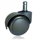 Flat Out Smooth Swivel Chair Casters Polyurethane Rollers, black caster wheel for office furniture, silent and durable.