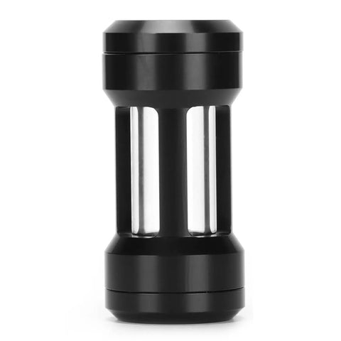 Fabater Water Cooling Filter With Brass Acrylic Build And 02 To 01Mm Stainless Steel Mesh For Pc Waterblocks And Radiators in black.