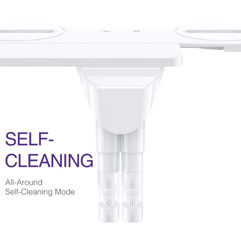 Ultra Slim Dual Nozzle Bidet Attachment For Toilet Seat Self Cleaning Non Electric Fresh Water Sprayer For Posterior And Feminine Wash