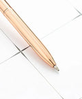 Top Shelf White Retro Feather Ballpoint Pens Two Pack Slick Refillable Signature Writing Set For Weddings Offices And Journals Smooth Glide Ink with elegant rose gold finish.