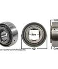 Beefy Round Bore Disc Harrow Bearing Replacement For 210 And 215 Tractors Aftermarket Heavy Duty Fit with diameter markings