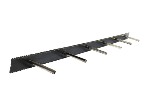 Heavy Duty Floating Mantel Brackets With Keyhole Mounting System And Drill Guide Jig, steel drill guide with multiple alignment holes.