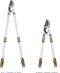 Telescoping Loppers With 6 Speed Adjustable Aluminum Handle From 27 To 41 Inches