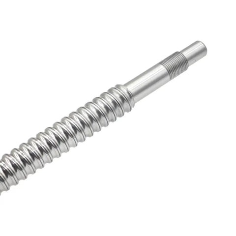 Left Hand Thread Ball Screw SFU4005 40mm Diameter 5mm Lead C5 Grade BK30 BF30 End Machined with Single Nut Motion Rail Close-up View