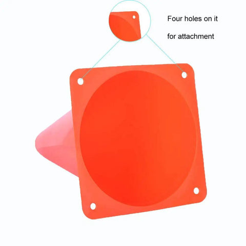 12 Inch Traffic Training Sports Cones 10 Pack Or 24 Pack Orange Safety Markers For Soccer And Basketball Drills Indoor Outdoor Practice Boundaries Game Day Setup Party Decor Multipurpose LDPE High Visibility Fluorescent Orange
