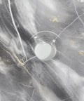 Close-up of USZWBY Vessel Sinks Marble Pattern Modern Simple Wash Basin Table Bathroom Square Ceramic sink drain hole.