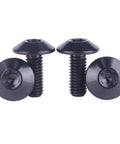 Set Of 4 Titanium Button Torx Head Bolts M6 For Bikes And Motorcycles 12Mm 15Mm 20Mm 25Mm Grade 5 Fully Threaded Black