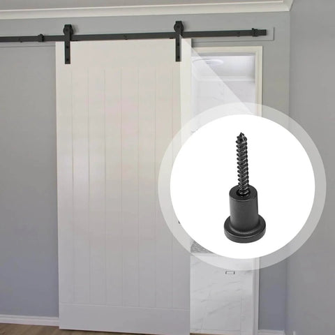 Sliding barn door with Barn Door Stopper Track Spacers 1 Set For Sliding Barn Door Hardware Versatile Wall Spacer Design For Window And Door Projects Easy Installation For Diy Enthusiasts Reliable Support And Smooth Operation.