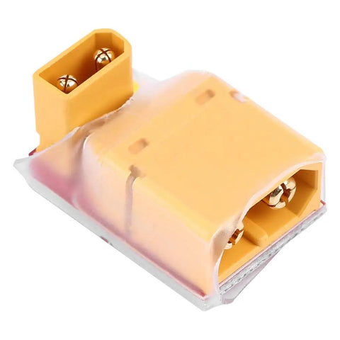 Low Voltage RC Battery Discharger For Safe Quick Discharge Easy Plug In Safety Device For Lithium Cells Durable Plastic Construction Great For All Ages Hobbyists And RC Enthusiasts shown with plug connectors