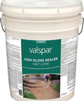 Heavy Duty Wet Look Concrete Sealer For Masonry Delivers A Next Level Glossy Shine With Tough All Weather Shield For Driveways Patios And Walkways In Clear in a pail.